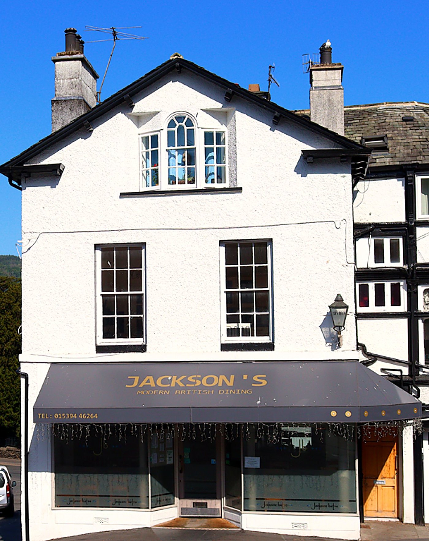 Jackson's Bistro shopfront in Bowness-on-Windermere